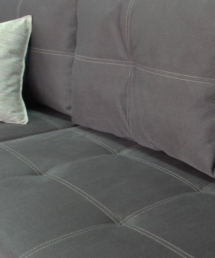Угловой диван Fashion soft 210 (Uno grey + Brix latte) в Ярославле - изображение 4