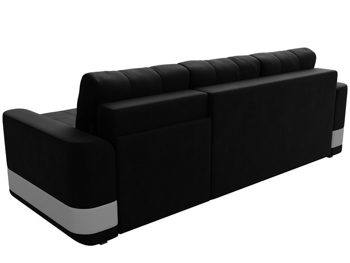 Угловой диван Честер, Черный/белый (вельвет/экокожа) в Ярославле - изображение 8