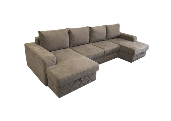 Угловой диван Лаки с двумя оттоманками в Ярославле - изображение
