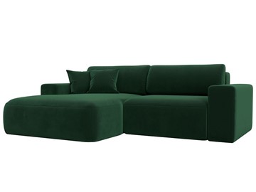 Угловой диван Лига-036 Классик, Зеленый (велюр) в Ярославле