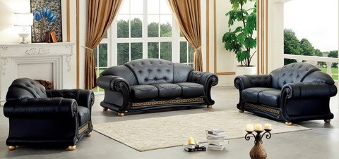 Прямой диван Versace (3-х местный) black в Ярославле - изображение 3