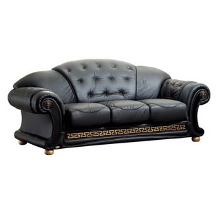 Прямой диван Versace (3-х местный) black в Ярославле - предосмотр