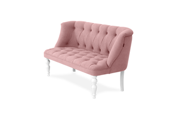 Прямой диван Бриджит розовый ножки белые в Ярославле