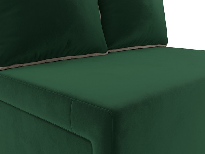 Прямой диван Лагуна, Зеленый/Бежевый (Велюр) в Ярославле - изображение 6