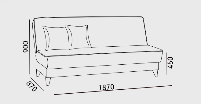 Прямой диван Наварра 2 БД в Ярославле - изображение 5