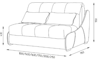 Прямой диван Токио 130 (ППУ) в Рыбинске - предосмотр 11