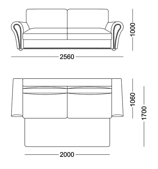Прямой диван Виктория 3 подушки в Ярославле - изображение 4