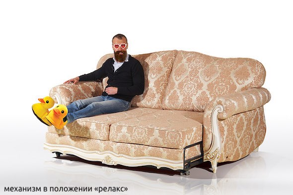 Прямой диван Лондон трехместный, механизм "Выкатной 160" в Ярославле - изображение 8