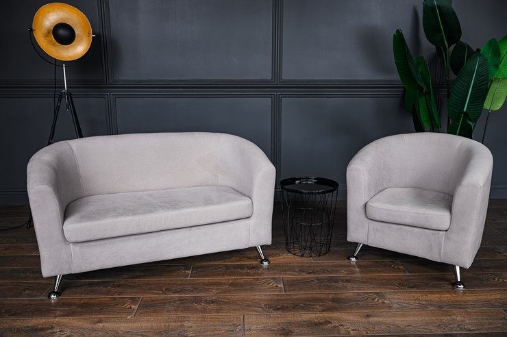 Комплект мебели Брамс  цвет бежевый диван 2Д + кресло в Ярославле - изображение 2