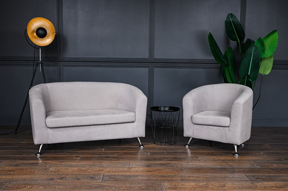 Комплект мебели Брамс  цвет бежевый диван 2Д + кресло в Ярославле - изображение