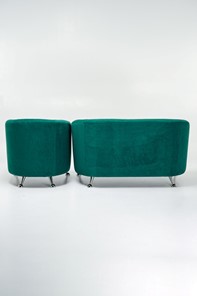 Комплект мебели Брамс  цвет изумрудный диван 2Д + кресло в Ярославле - предосмотр 2