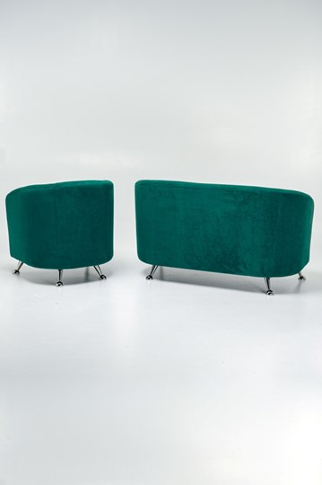 Комплект мебели Брамс  цвет изумрудный диван 2Д + кресло в Ярославле - изображение 3