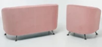 Комплект мебели Брамс  цвет розовый диван 2Д + кресло в Ярославле - предосмотр 4