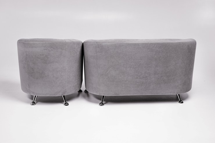 Комплект мебели Брамс  цвет серый диван 2Д + кресло в Ярославле - изображение 2
