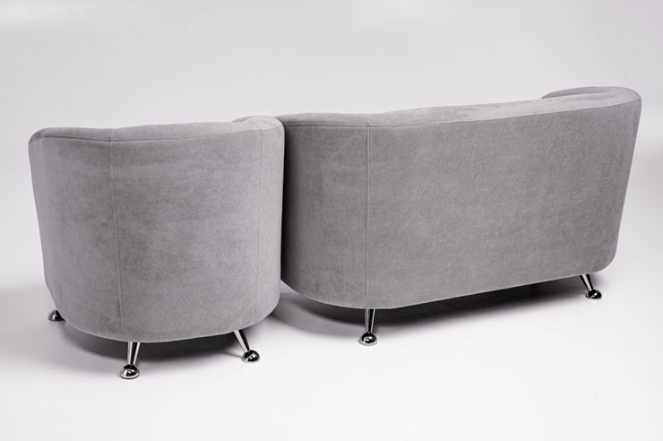 Комплект мебели Брамс  цвет серый диван 2Д + кресло в Ярославле - изображение 3