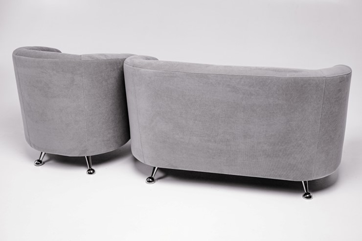Комплект мебели Брамс  цвет серый диван 2Д + кресло в Ярославле - изображение 4