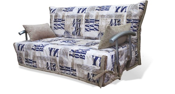 Прямой диван Аккордеон с боковинами, спальное место 1200 в Ярославле - изображение