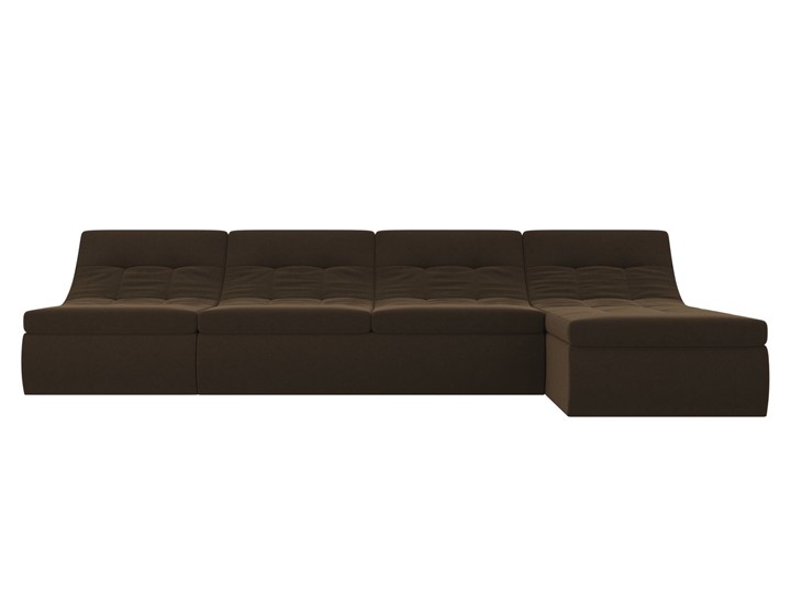 Модульный угловой диван Холидей, Коричневый (микровельвет) в Ярославле - изображение 4