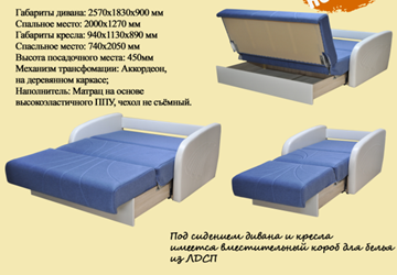 Кресло-кровать Коралл 1 в Ярославле - предосмотр 1