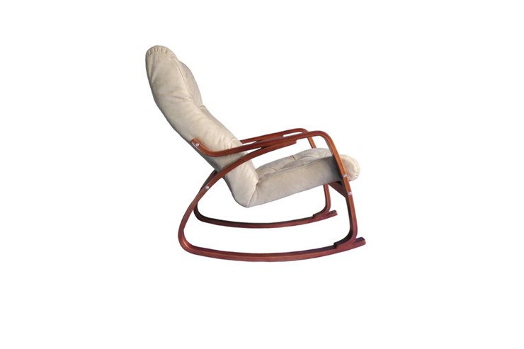 Кресло-качалка Гранд, замша крем в Ярославле - изображение 1