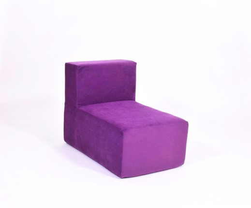 Кресло бескаркасное Тетрис 50х80х60, фиолетовое в Ярославле - изображение