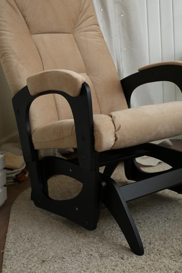 Кресло-качалка Леон маятниковая, ткань AMIGo песок 29-Т-П в Ярославле - изображение 8