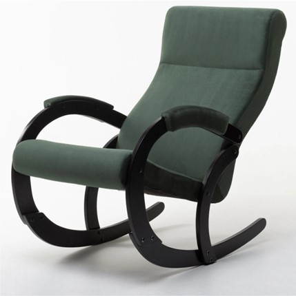 Кресло-качалка в гостиную Корсика, ткань Amigo Green 34-Т-AG в Рыбинске - изображение