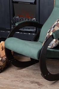 Кресло-качалка в гостиную Корсика, ткань Amigo Green 34-Т-AG в Ярославле - предосмотр 6