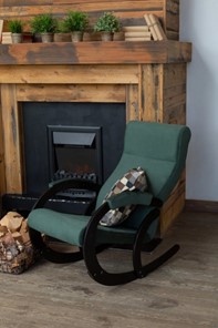 Кресло-качалка в гостиную Корсика, ткань Amigo Green 34-Т-AG в Рыбинске - предосмотр 7