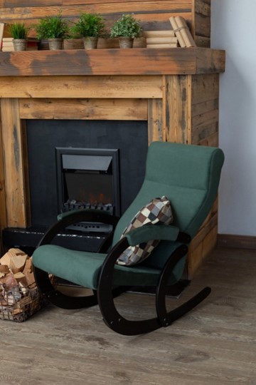 Кресло-качалка в гостиную Корсика, ткань Amigo Green 34-Т-AG в Рыбинске - изображение 7