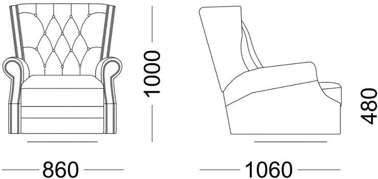 Кресло на ножках Освальд в Ярославле - изображение 4