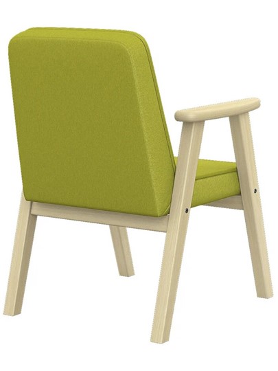 Мягкое кресло Ретро ткань лайм, каркас лак в Ярославле - изображение 2