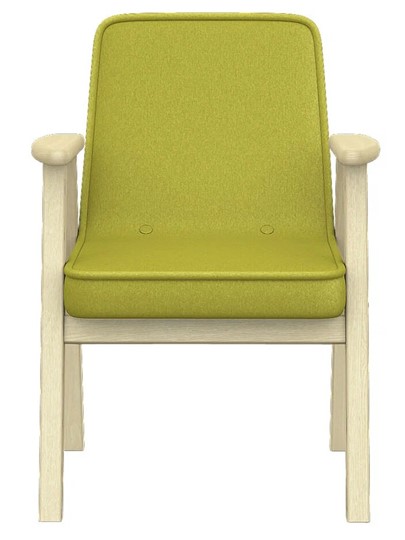Мягкое кресло Ретро ткань лайм, каркас лак в Ярославле - изображение 3