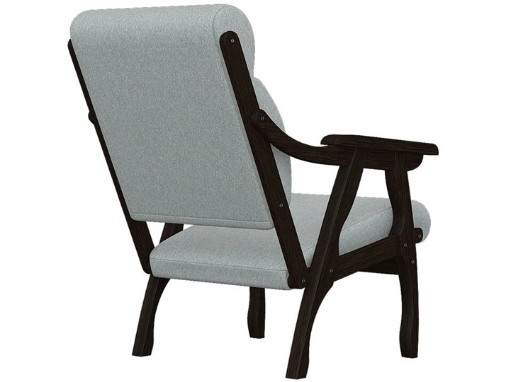 Кресло в гостиную  Вега 10 ткань серый, каркас венге в Ярославле - изображение 2