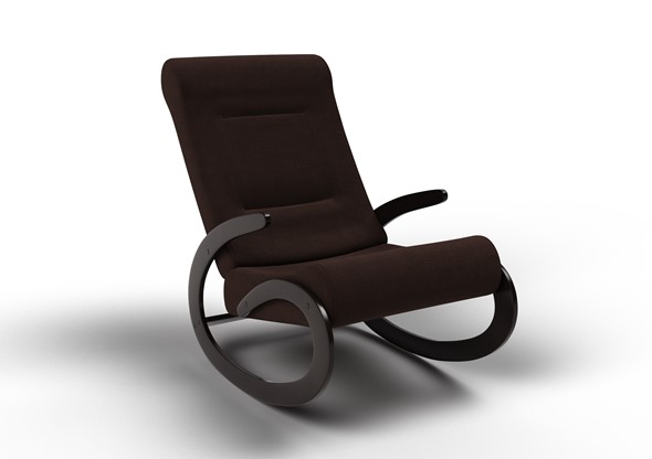 Кресло-качалка Мальта, ткань AMIGo шоколад 10-Т-Ш в Ярославле - изображение