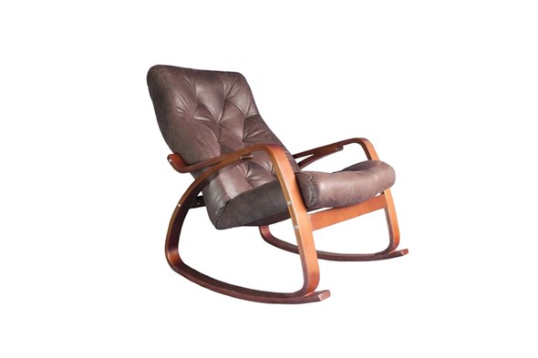 Кресло-качалка Гранд, замша шоколад в Ярославле - изображение