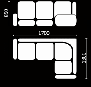 Кухонный угловой диван Нео КМ-01 (168х128 см.) в Ярославле - предосмотр 3