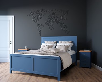 Кровать 2-спальная Jules Verne, (JV16ETGB), синий в Ярославле