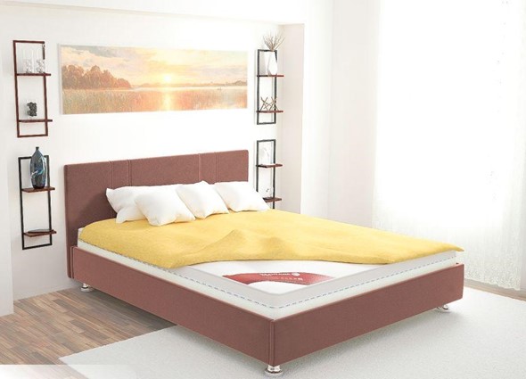 Кровать 1.5-спальная Вена 140х200 (с основанием) в Ярославле - изображение