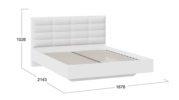 Двуспальная кровать Агата тип 1 (Белый) в Рыбинске - изображение 2