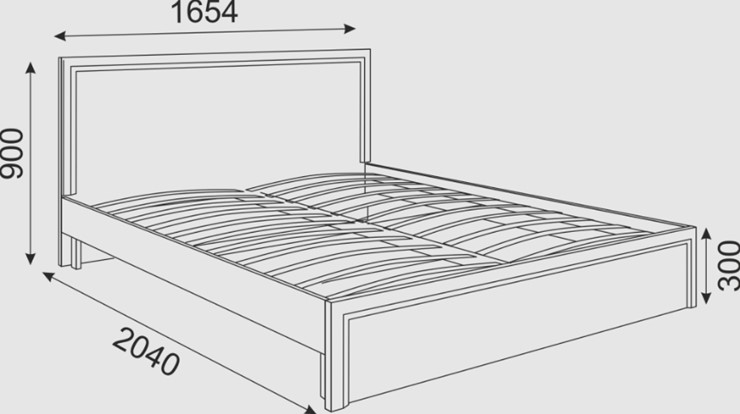 Двуспальная кровать Беатрис М07 (Орех Гепланкт) в Ярославле - изображение 1