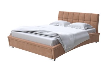 Кровать двуспальная Corso-1L 160x200, Микровелюр (Manhattan Брауни) в Ярославле