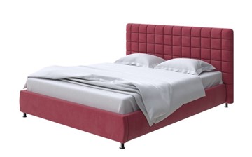Спальная кровать Corso-3 180x200, Микровелюр (Manhattan Гранатовый) в Ярославле
