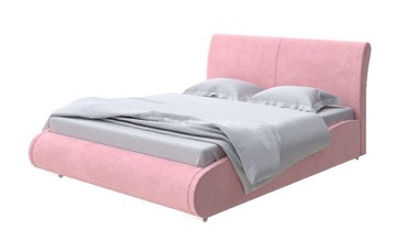 Кровать спальная Corso-8 Lite 200x200, Велюр (Casa Жемчужно-розовый) в Ярославле