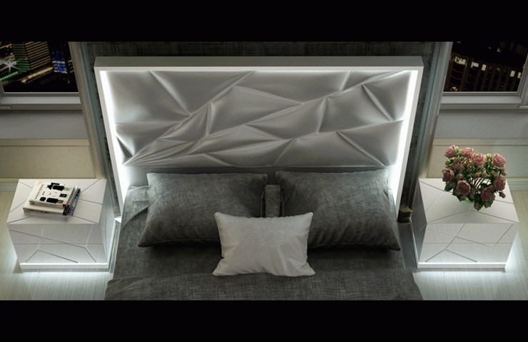 Кровать 2-спальная FRANCO KIU 1242 с LED подсветкой изголовья (180х200) в Ярославле - изображение 8