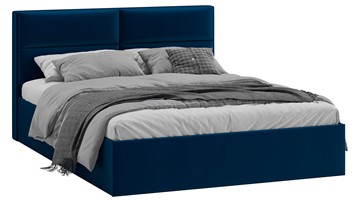Двуспальная кровать Глосс Тип 1 (Велюр Confetti Blue) в Ярославле