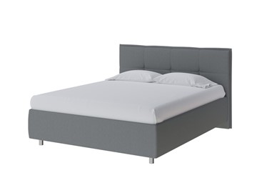 Кровать двуспальная Lino 180х200, Рогожка (Savana Grey (серый)) в Ярославле
