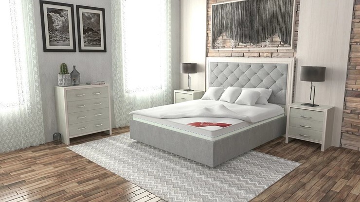 Кровать Манхэттен 180х200 (с основанием), с высотой спинки - 140 см в Ярославле - изображение 3