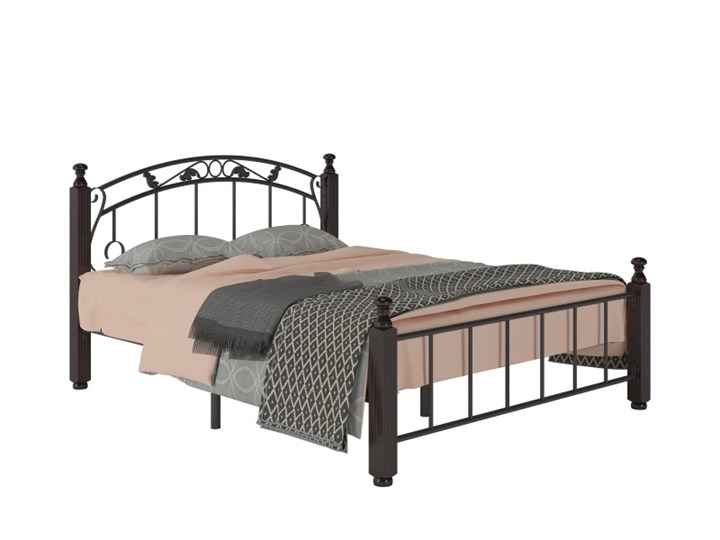 Двуспальная кровать Гарда 5, 160х200, черная в Ярославле - изображение 1