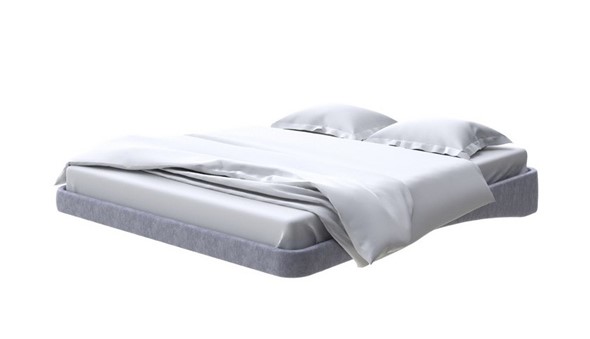 Кровать двуспальная парящая 160х200, Флок (Бентлей Серый космос) в Ярославле - изображение